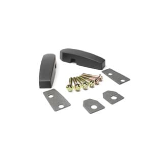 Windscreen Brackets Pair Aluminum -Black