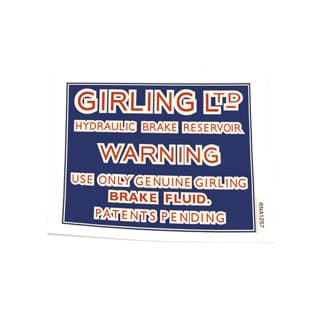 DECAL GIRLING BRAKE FLUID