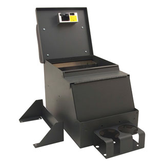 Tuffy Stereo Console 12.5" Charcoal Series Defender