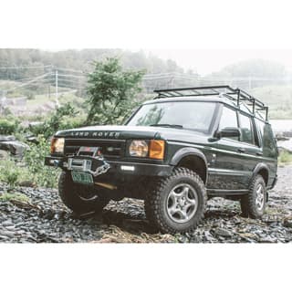 Winch Bumper With LED Lights For Discovery II