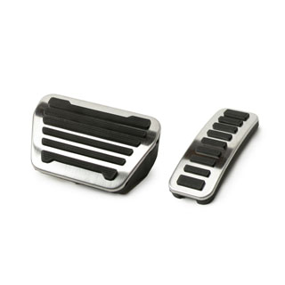 Brushed Pedal Cover Kit L663 Defender