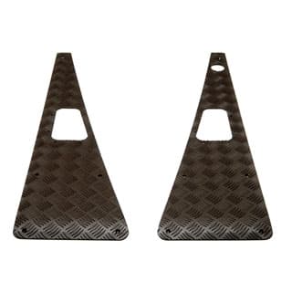 Wing Top Protector Set w/gaskets, LH Aerial in Black for Defender
