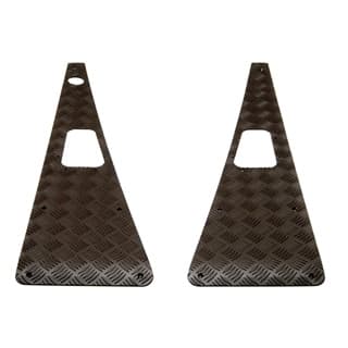 Wing Top Protector Set With RH Aerial in Black For Defender
