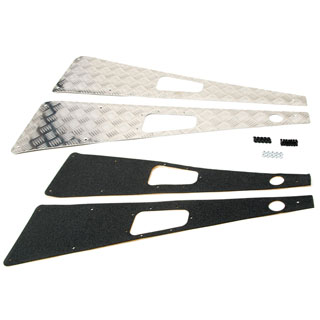 Wing Top Protector Set w/Rh Antenna Gloss Silver Defender