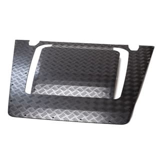 Bonnet Protection Plate Black Defender Puma 2007-2016