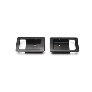 ESCUTCHEON LH/RH INTERIOR DOOR BLACK ALUMINIUM FINISH PAIR