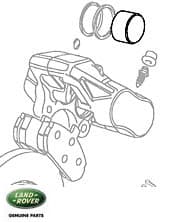 Front Brake Caliper Piston Kit, Discovery I