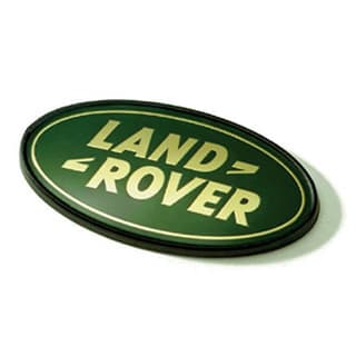 Land Rover Molded 3D Plastic Badge Green and Gold