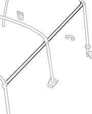 TIE TUBE - 109" - HOOP SET