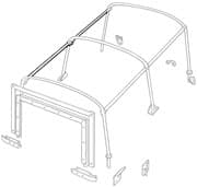 HOODSTICK HORIZONTAL TIE BAR FORNT 109 & 110 3/4 HOOP SET