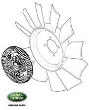 VISCOUS DRIVE - ENGINE FAN '87-'92 V8 EFI w/11 BLADE