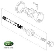 HALFSHAFT - FRONT LH 24 SPLINE