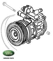 Compressor  A/C 4.0/4.2L V-8 Defender, Discovery I & RRC