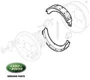 Parking Brake Shoes, Range Rover Classic, Early Defender and Discovery I