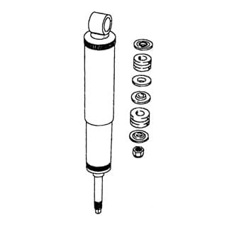 Shock Absorber  Rear - R/R Clc