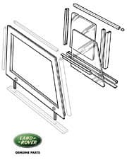 Door Top Assembly RH SER II-III Clear Glass