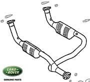 Downpipe & Catalyst Assembly P38a 49 States