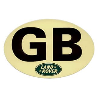 Land Rover Gb Oval Sticker 6 5/8"