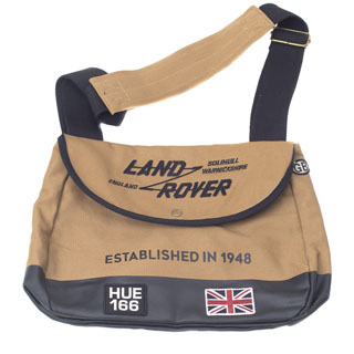 Messenger Bag Land Rover Logo - Tan
