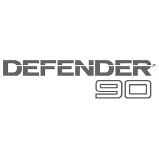 Decal Defender 90 Rear Silver / Clear