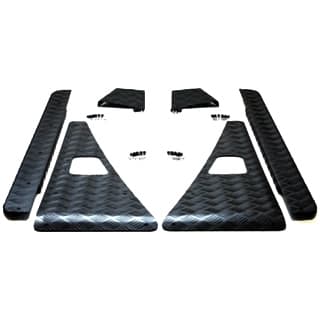 VEHICLE KIT 5 BAR CHEQUER PLATE DEFENDER 90  BLACK