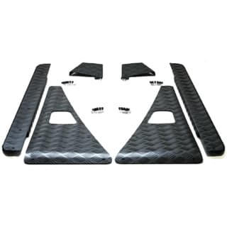 VEHICLE PROTECTION KIT 5 BAR CHEQUER PLATE DEFENDER 110 UP TO 2006 BLACK