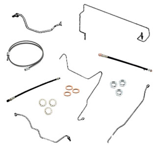 Brake Pipe Kit 88 Single System  -  Imperial Threads