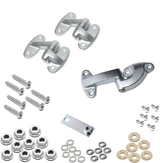 REAR DOOR HINGE KIT DEFENDER &amp; SERIES