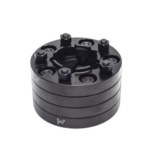 Set Of 4 Black Alloy Wheel Spacers With Nuts