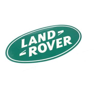 DECAL "LAND ROVER" OVAL 8" x 4"