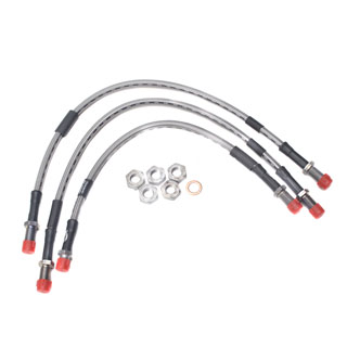 Stainless Flex Brake Lines Defender 90 Standard Length