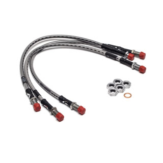 Stainless Flex Brake Lines Defender 110 +2" Extended Length