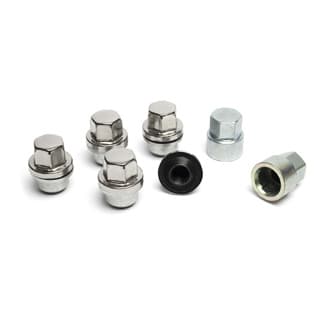 Locking Wheel Nut Set 4-Alloys & 1-Steel Wheel