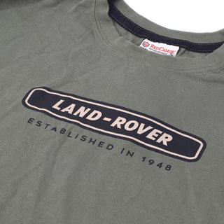 T-Shirt Land Rover Logo Mens - Khaki Green - Xlarge