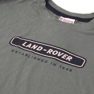 T-Shirt Land Rover Logo Mens - Khaki Green - Large