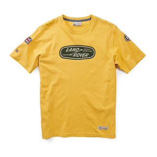 T-Shirt Land Rover Logo Heritage Yellow - Large