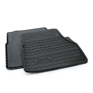 Rubber Mat Set Front Pair Defender Black