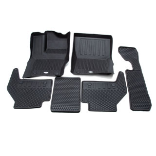 Rubber Floor Mat Set L663 Defender Standard Wheelbase LHD