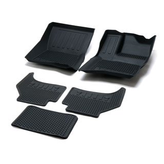 Rubber Floor Mat Set L663 Defender Standard Wheelbase LHD