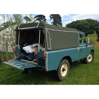 Soft Top Full No Side Windows Canvas Green for 109 Series