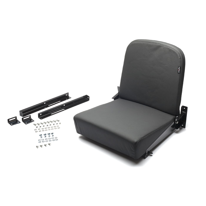 REAR JUMP SEAT BLACK LEATHER SERIES AND DEFENDER 1959-2006