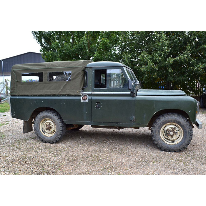 Soft Top 3/4 Cab Fit With Side Windows Canvas Green for Defender Series