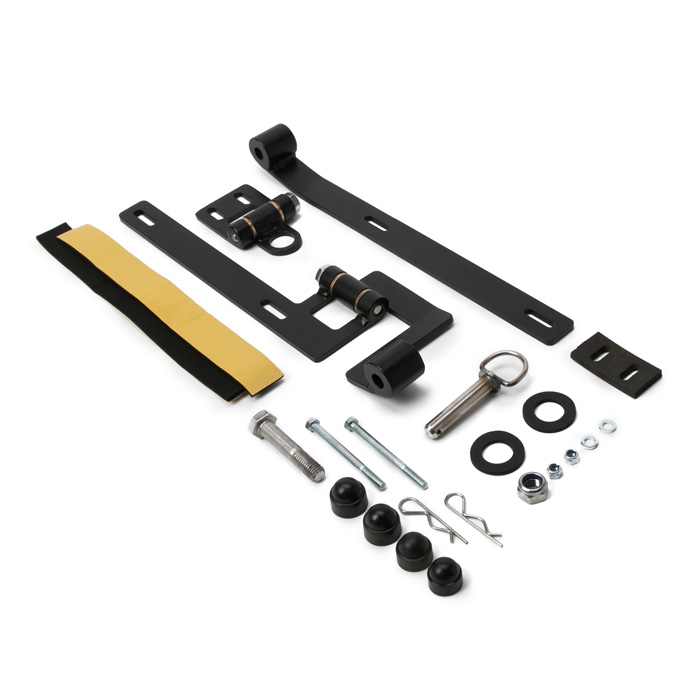 DUAL ACTION TAILGATE HINGES BLACK