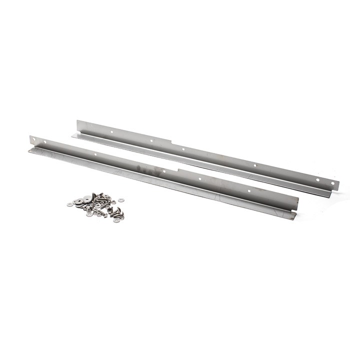 STAINLESS STEEL FRONT DOOR THRESHOLD KIT DEFENDER WITH SEAT BELT ANCHOR
