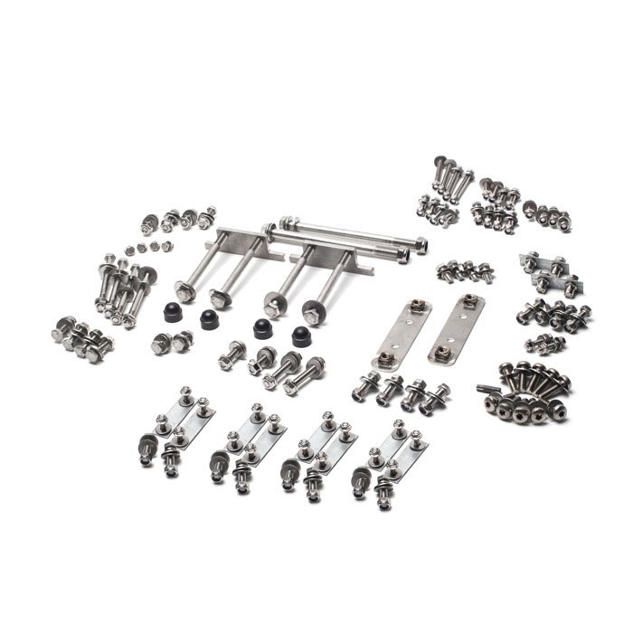 STAINLESS BODY TO CHASSIS HARDWARE KIT DEFENDER 110 SW