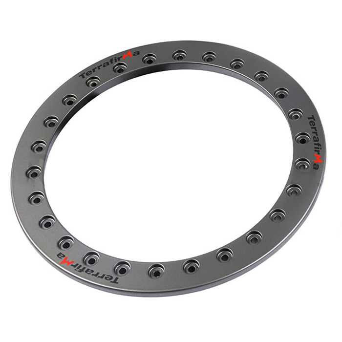 BEAD LOCK RING W/ SECURING BOLTS FOR TERRAFIRMA ALLOY WHEEL. SINGLE RING IN  ANTHRACITE