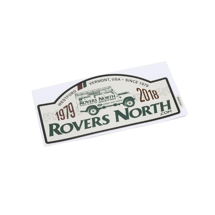 ROVERS NORTH 1979-2019 RALLYE PLATE STICKER