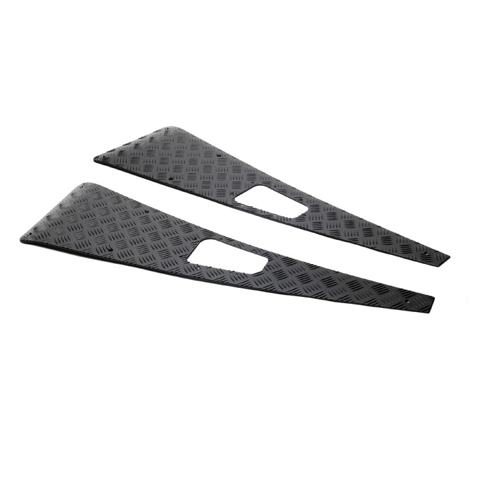 Wing Top Protector Set No Aerial Hole in Black for Defender