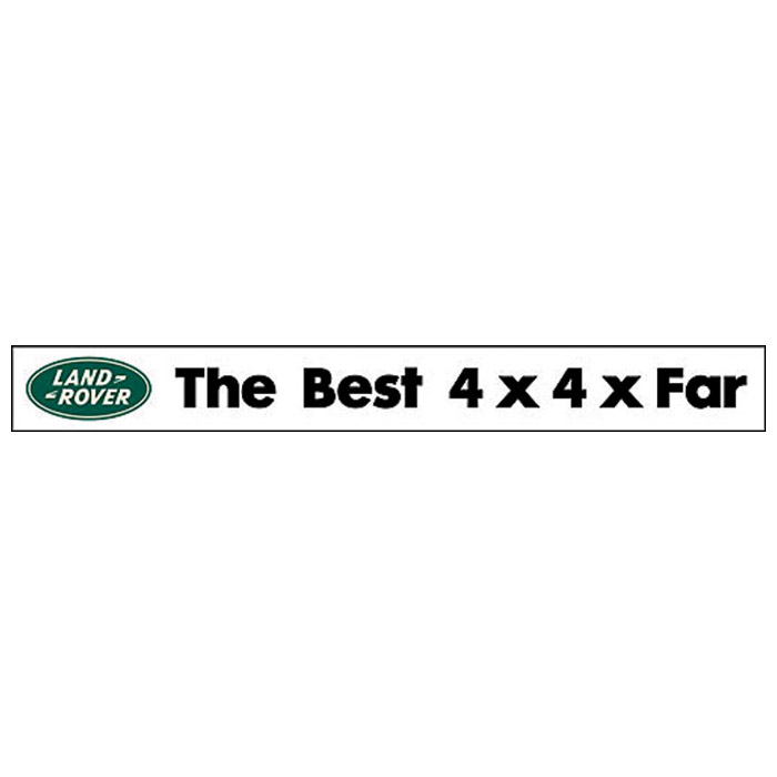 THE BEST 4X4XFAR STICKER