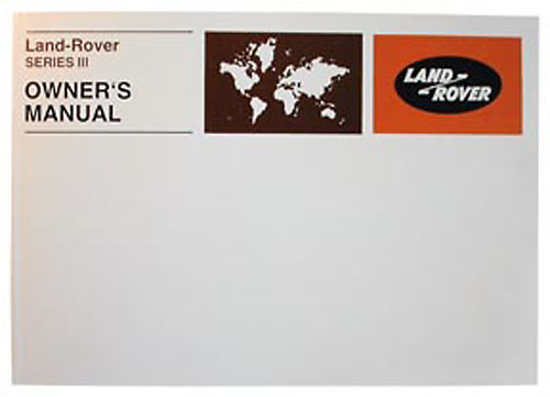 OWNERS MANUAL SER III 1972-1981
